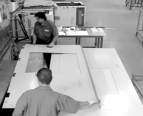 Производство противопожарных дверей - этап 3